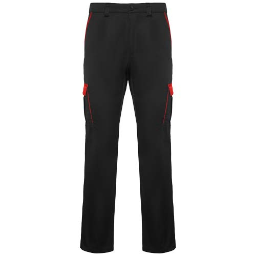 Pantalon de travail personnalisé multipoches Trooper Roly noir / Rouge